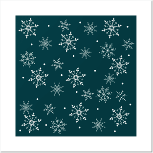 Pretty snowflakes Posters and Art